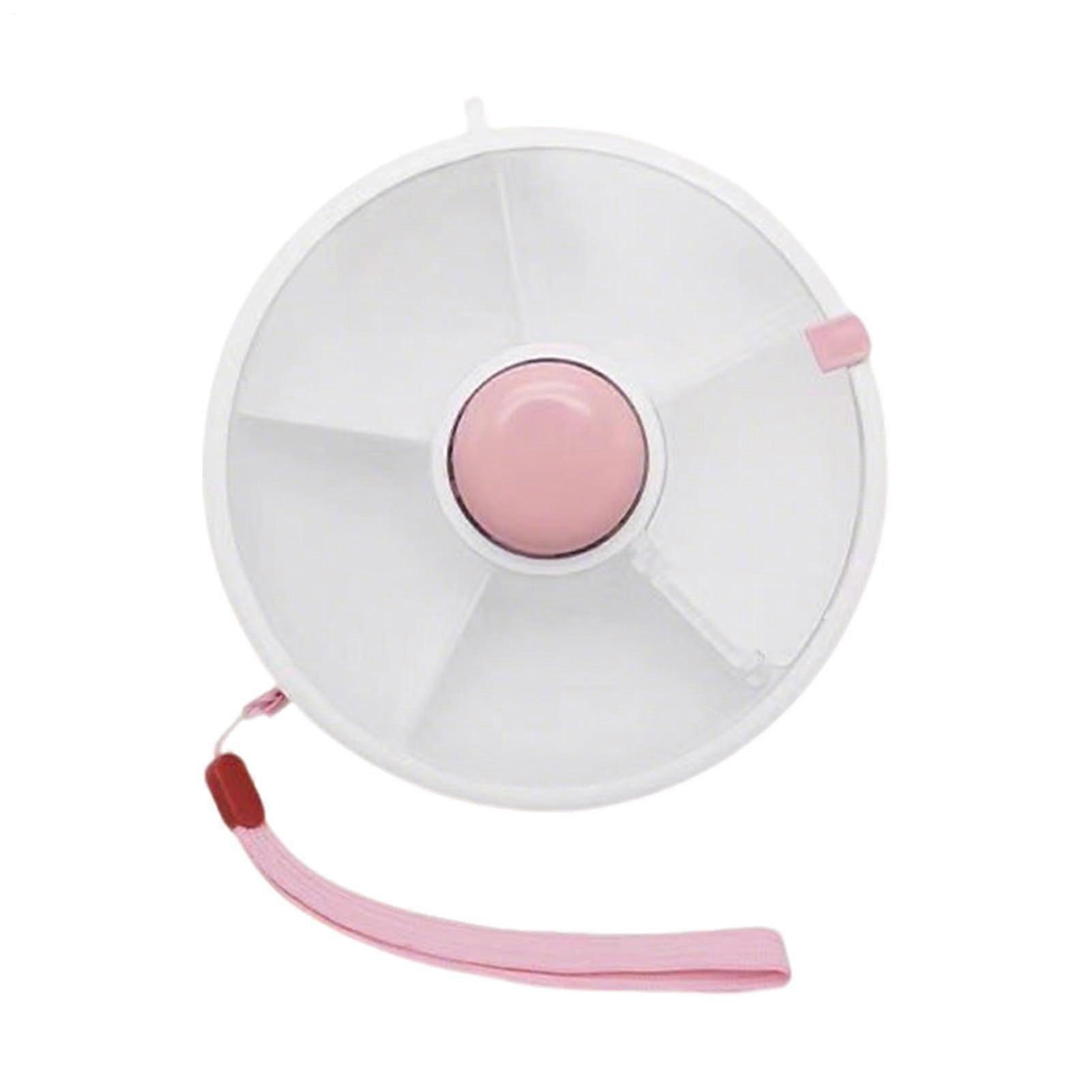 Children's Travel Snack Container Rotating Snack Box Pink Reusable For Car Trips Desserts Picnic