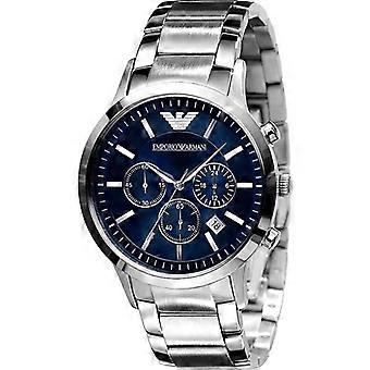 Horloge - Emporio Armani - AR2448 - Chronograaf - 41 mm - Mineraalglas - Waterdicht tot 50 meter