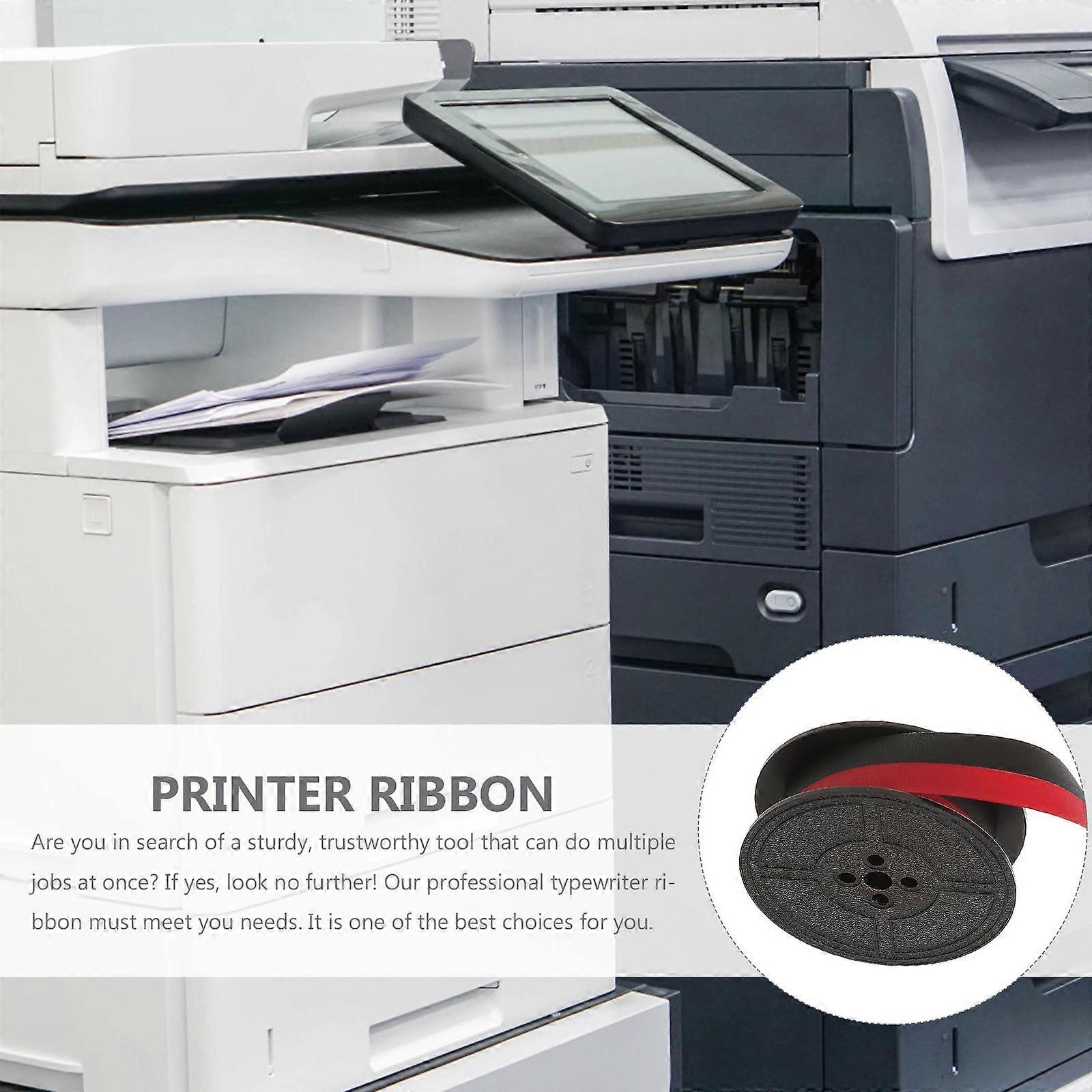 Universal Red and Black Ribbon Compatible for ROVER Typewriter Printer Core Ink Ribbon