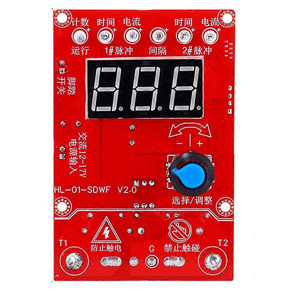 100A 220V Spot Welding Machine Control Board Welder Controller Board Timing Current Time Current for Battery Repair Tool