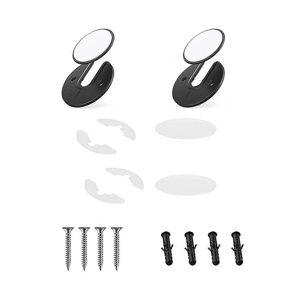 Adjustable Tablet Wall Mount 90° Rotating Holder for IPad, TV Box, E-Reader, Hard Disk, Powerbank Black