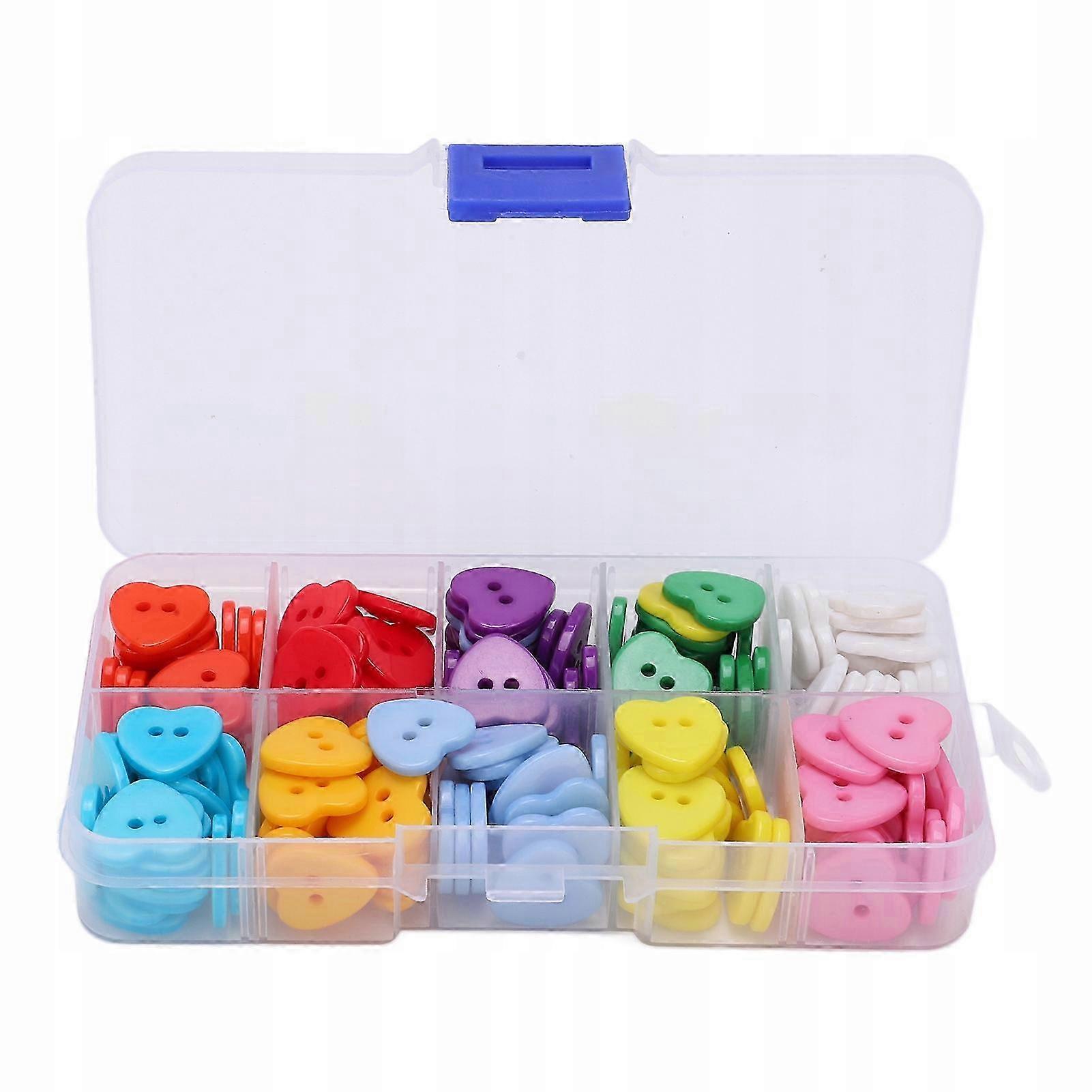 Colored Plastic Buttons 15mm 180 Pcs