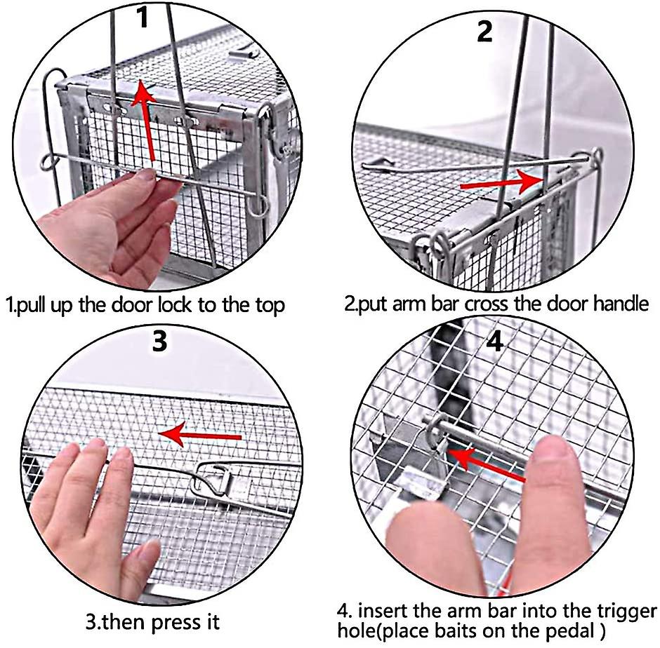 Piège à Souris Vivante, Lot De 2, Attrape-Souris, Sans Tuer, Cage Rats 12 X 23 X 12 Cm Souriciere Noir 89886538