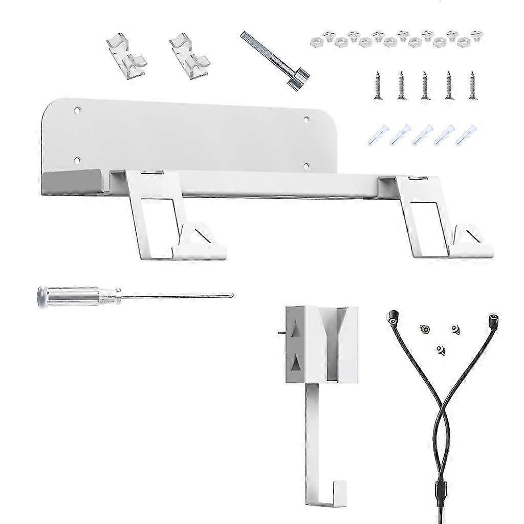 Wall Mount Bracket forPS5 Multifunction Game Host Rack Storage Bracket Stand for Controller Headphone Anti-Slip Holder