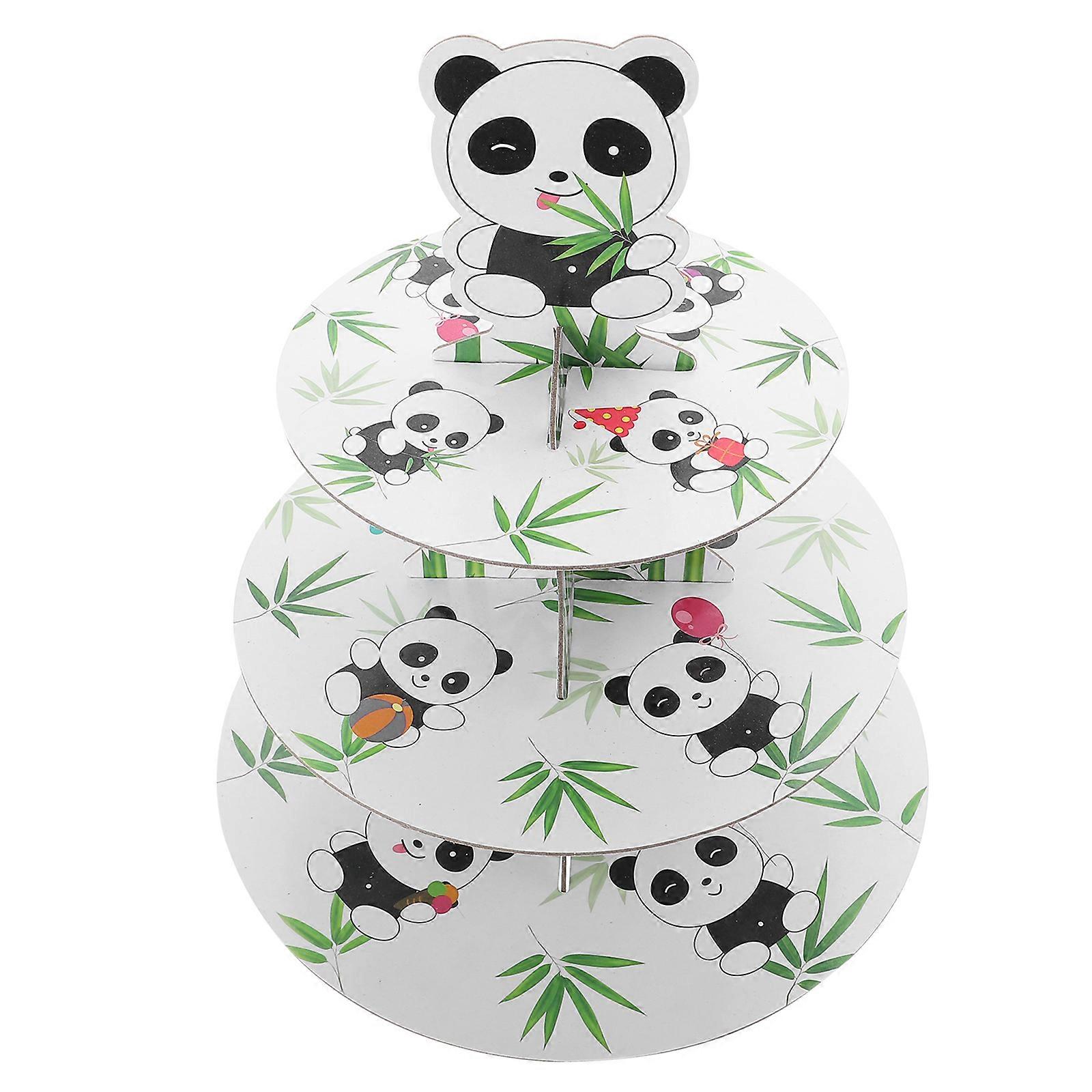 Cake Holders Cake Tray Three Layers Paper Material For Themed Activities 1Pack