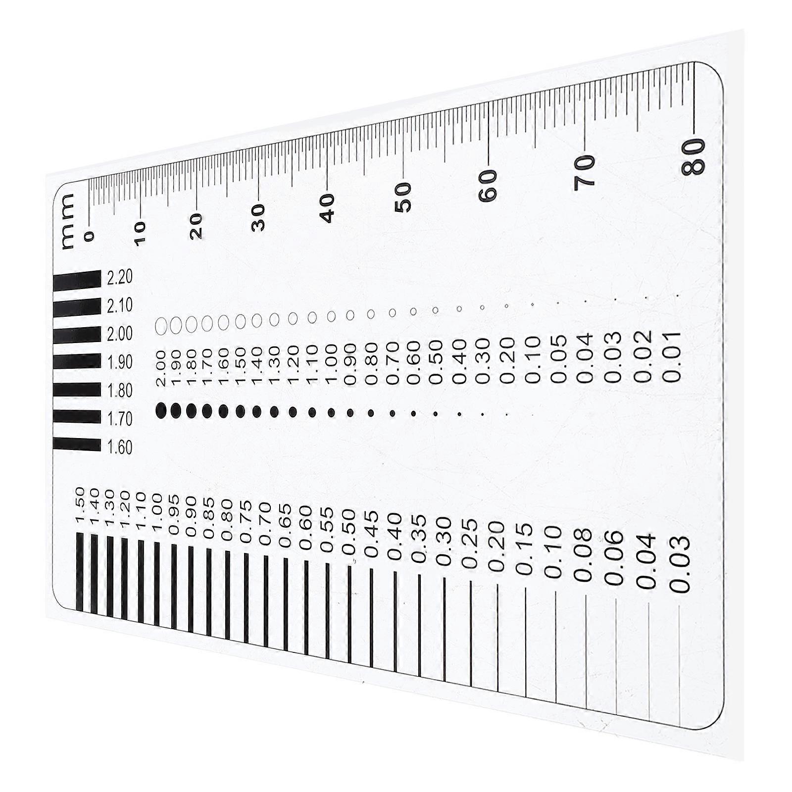 Plastic High Precision Crack Width Gauge for Flaw Inspection
