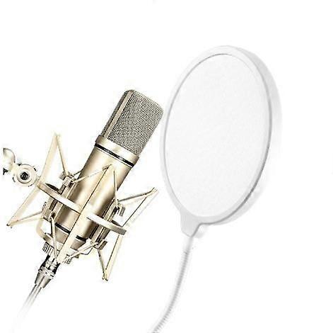 Pop Filter for Recording rophone, Large Dual-Layer Recording Studio Pop Shield