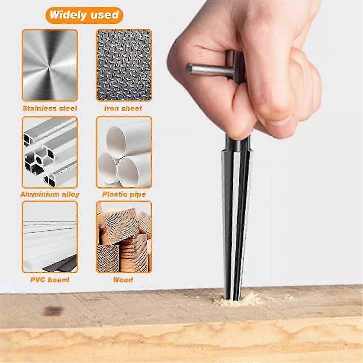 Bridge Pin Hole Reamer Set, 3-16mm T Handle Taper Reamer for Pin Holes-jg