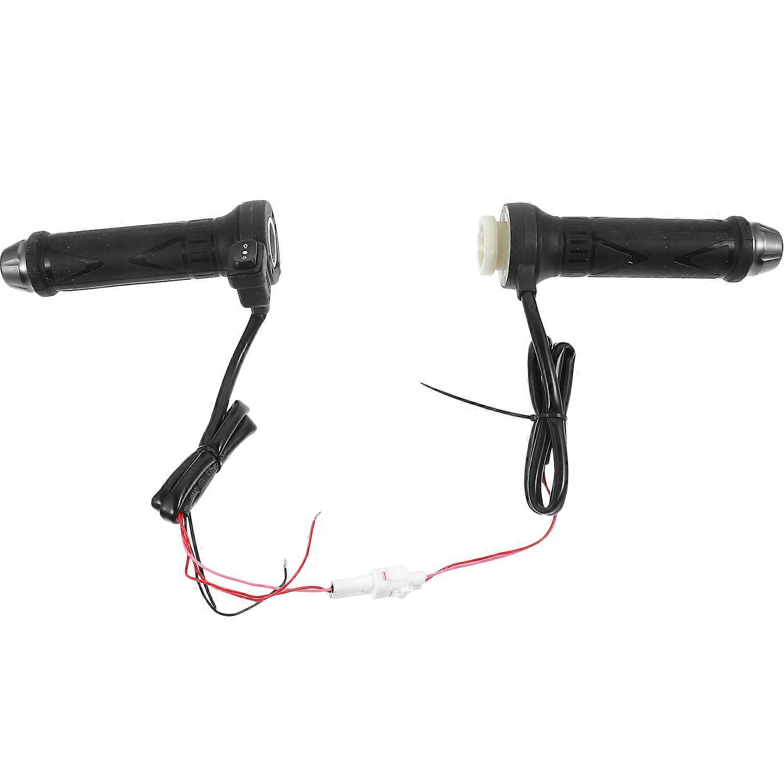 Motorcycle Heating Handlebar Grip Heating Handle ABS Rubber 4Pcs