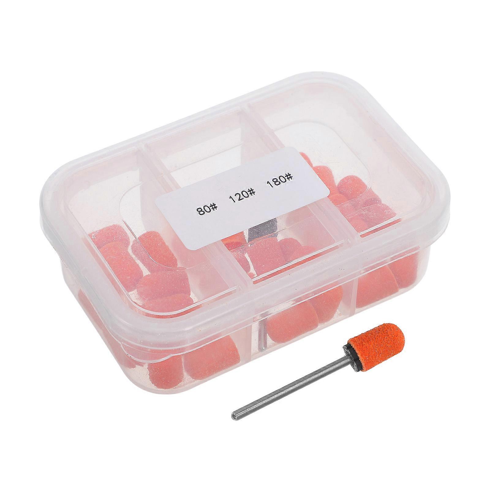 Nail Drill Sanding Band for Grinding Tool 30Sets with Durable Cloth Material