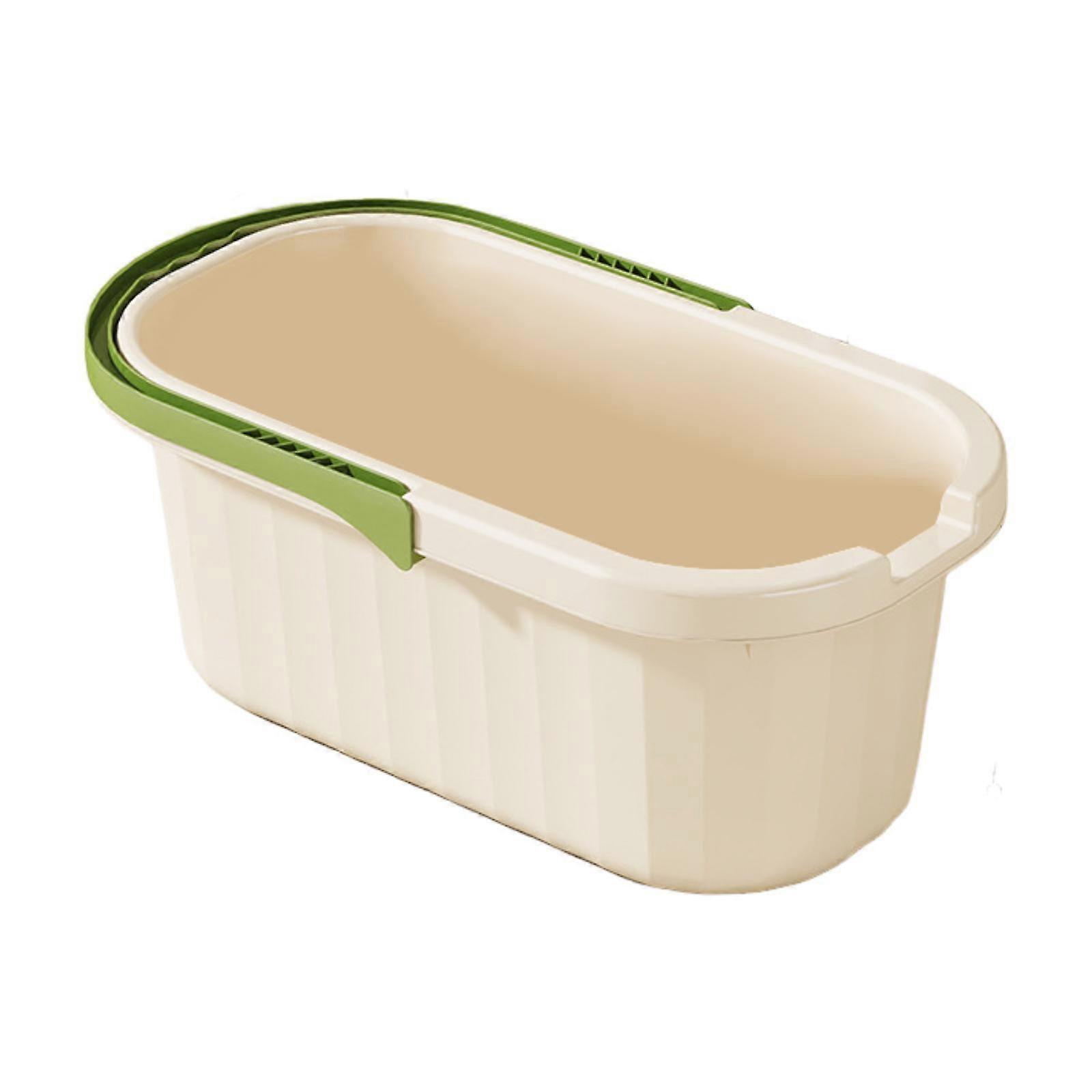 Cleaning Mop Bucket Laundry Basket Rectangular Splashproof Sturdy Versatile Sand