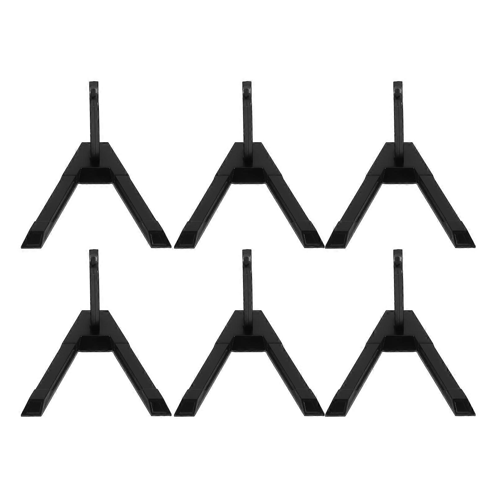 Model Display Stand for Figures with Stable Support 12Pcs Black