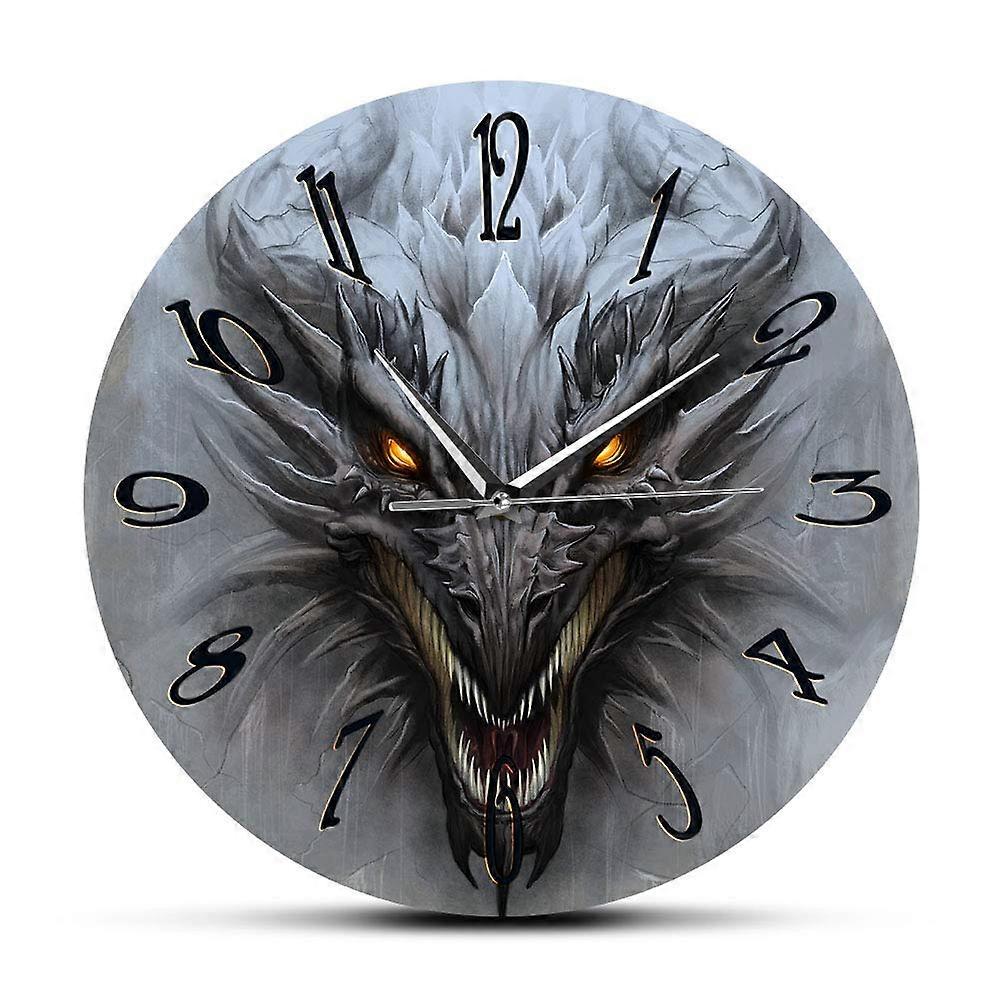Wall Clock 12 Inch, Battery Operated Non Ticking Quartz with Large EasyRead Display