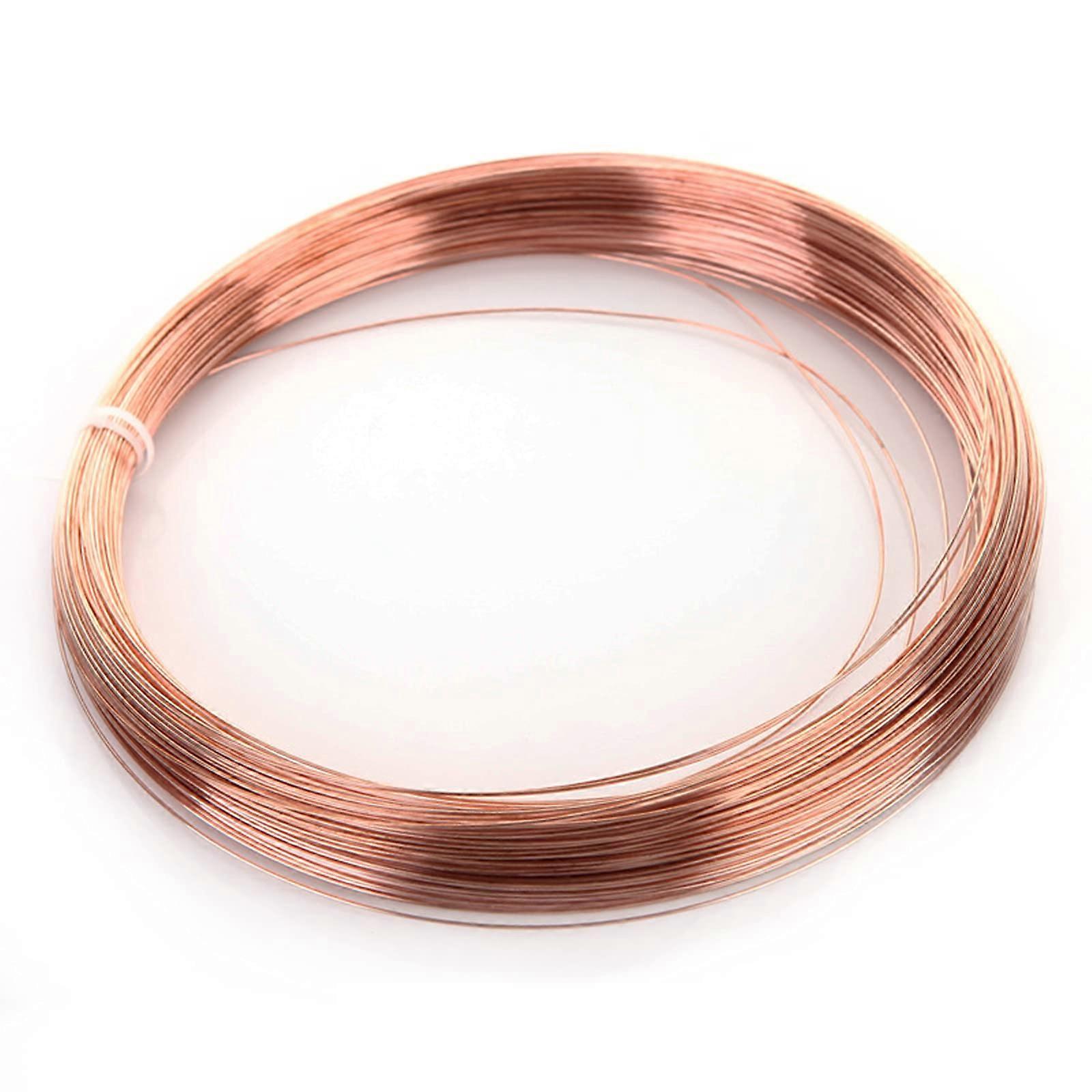 Copper Wire 10m 1mm  Conductivity Bare Copper for Electrical Experiment Durable and Flexible