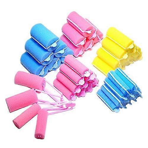 Hair Curlers Soft Sponge Rollers 2.0mm Heat Styling Set for Women