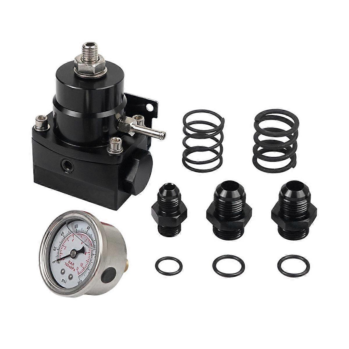 -1046 Adjustable Pressure Regulator Kit 3-70PSI with AN8 Feed Port and AN6 Return Port for E85 Engi
