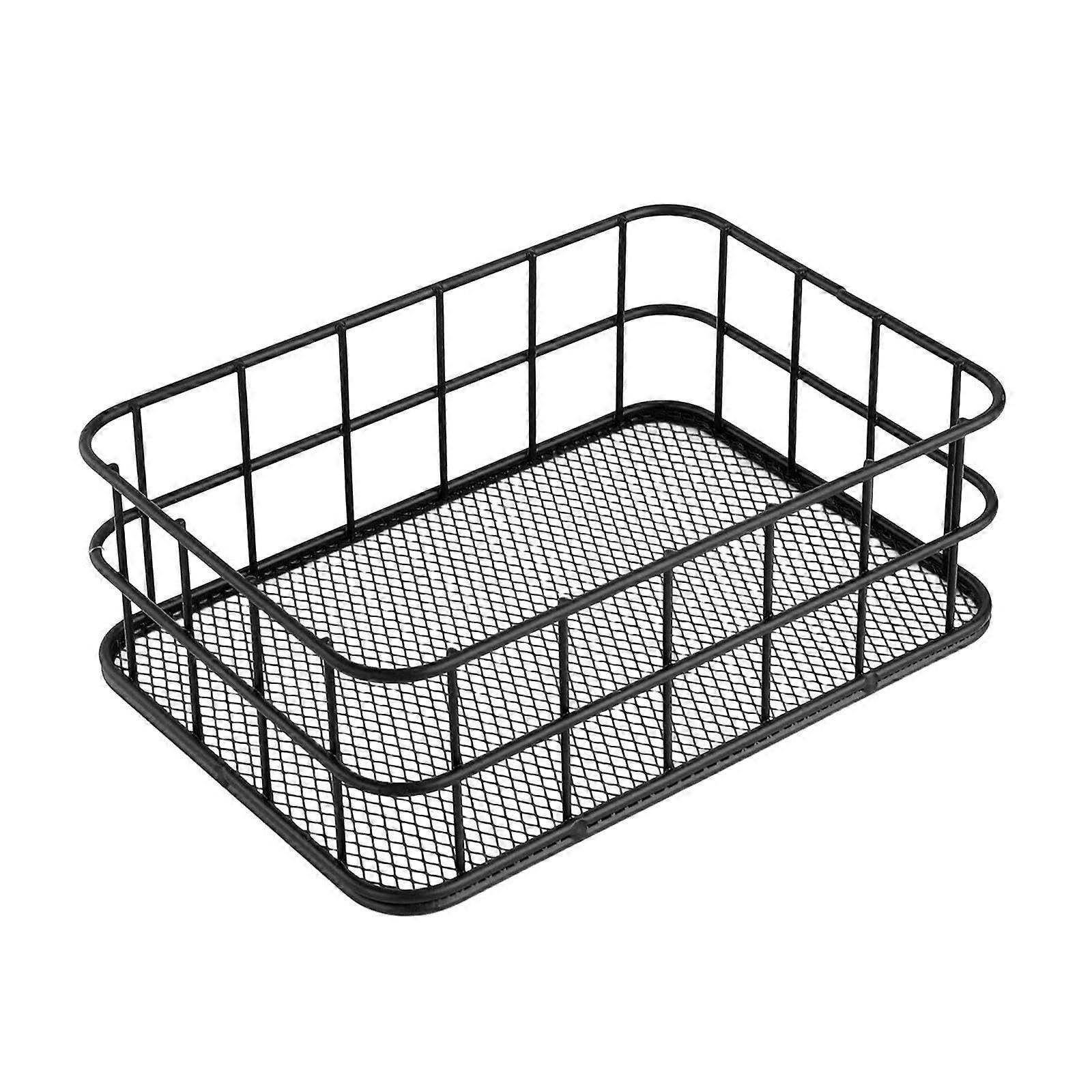 Wire Storage Basket Large Stackable Metal Organizer Bin for Kitchen Pantry Closet and Garage