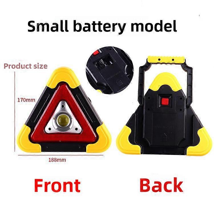 Triangle Warning Sign Triangle Car LED Work light Road Safety Emergency Breakdown Alarm lamp Portable Flashing light on hand
