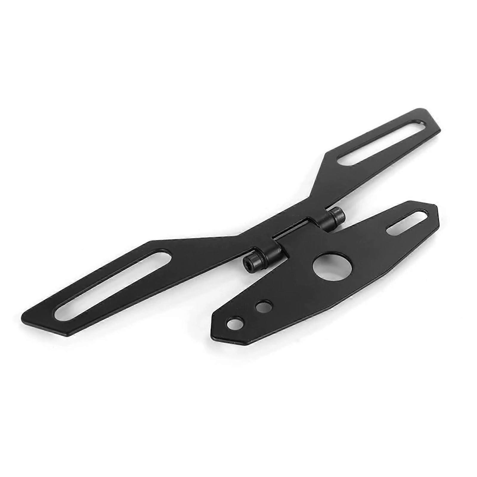 Universal Motorcycle License Plate Bracket with Taillight Mount, Foldable Rustproof Frame Holder