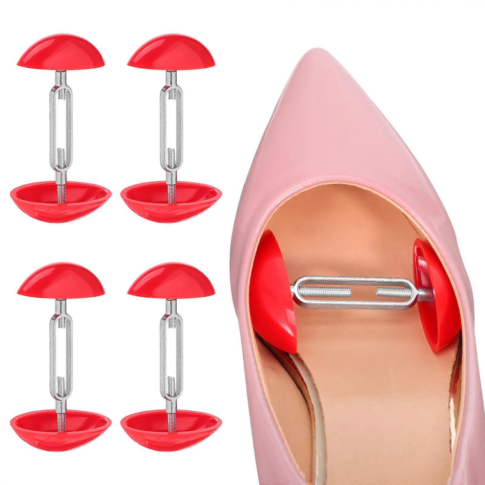 Adjustable Shoe Stretcher Shoe Expander Support Shoes Shape 4Pcs Red