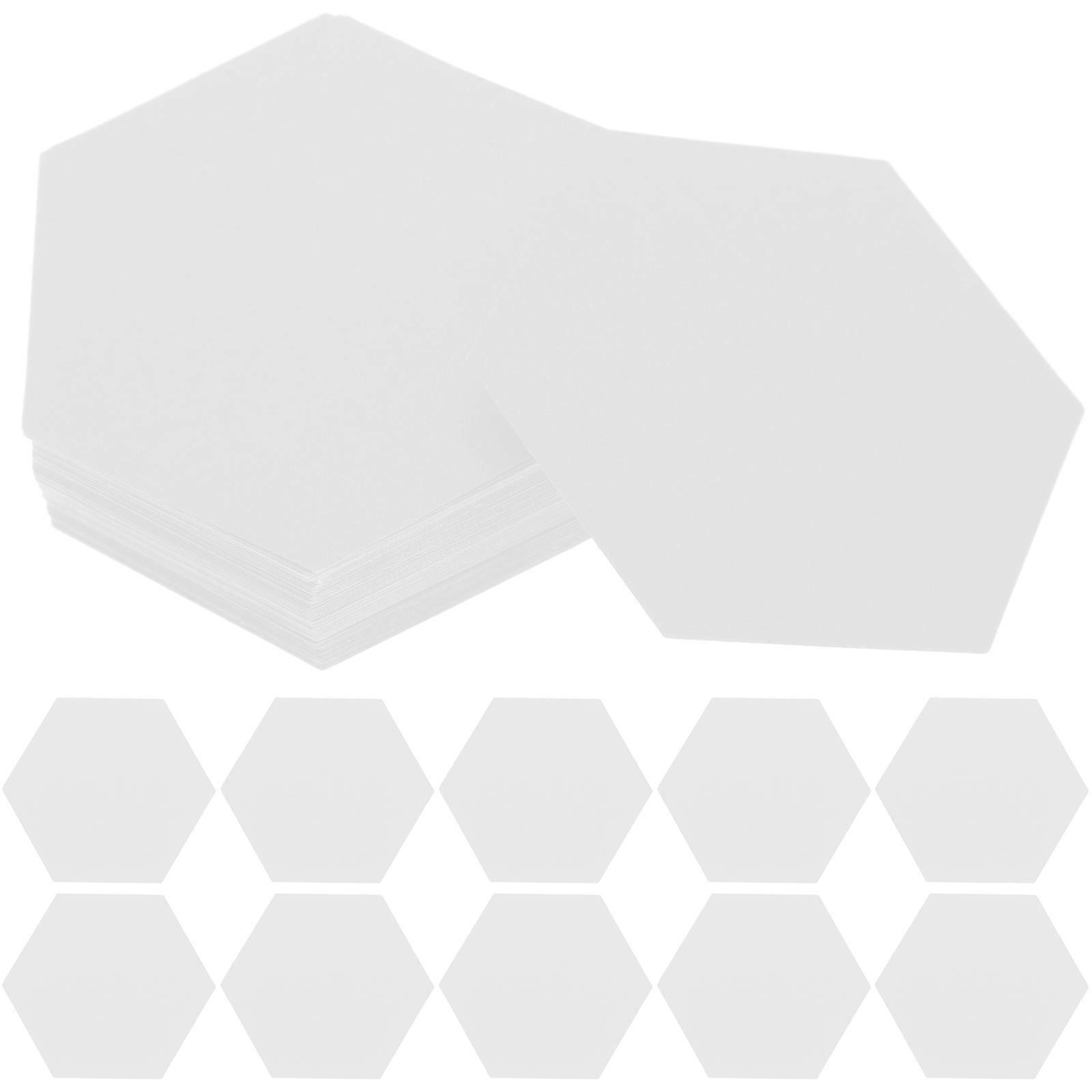 Hexagon Patchwork Paper Drawing Tools for DIY Use with 60 Sheets White Paper
