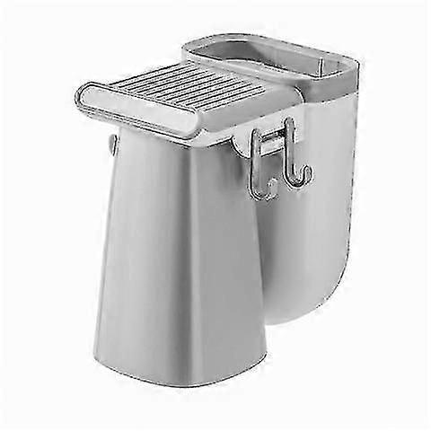 2026 Gray Punchless Toothbrush Holder Set with Magnetic Wall Mount, 1 Pack