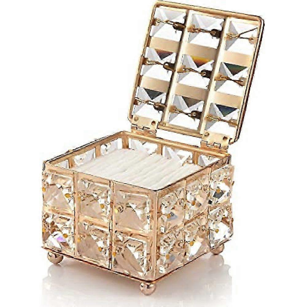 2026 1pcs-crystal storage box-gold