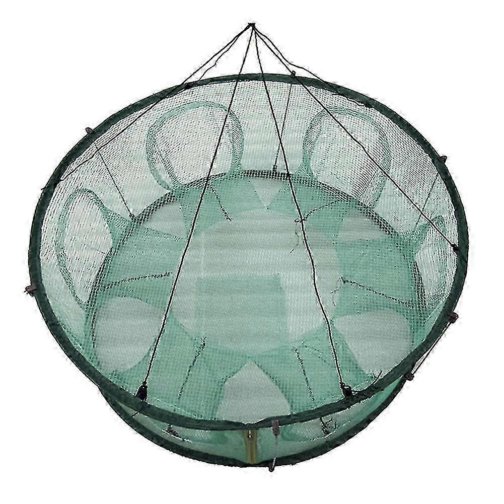 Automatic crab trap, round, durable, open design, suitable for catching crabs and crayfish, 60cm