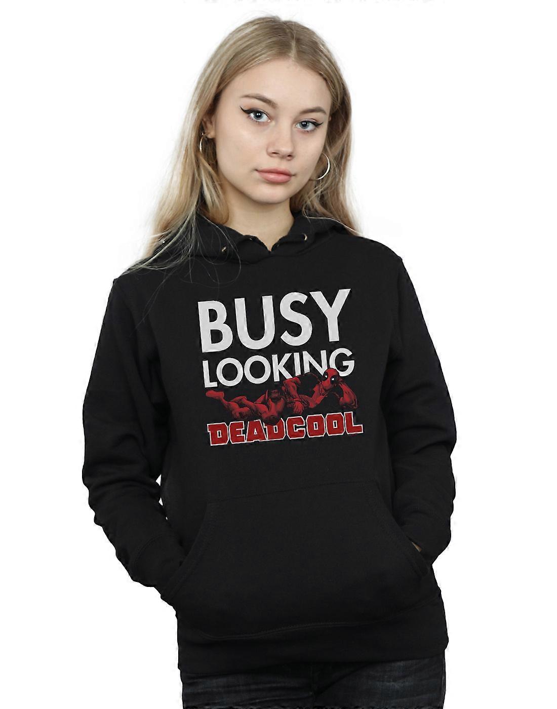Marvel Women's Deadpool Busy Looking Deadcool Hoodie