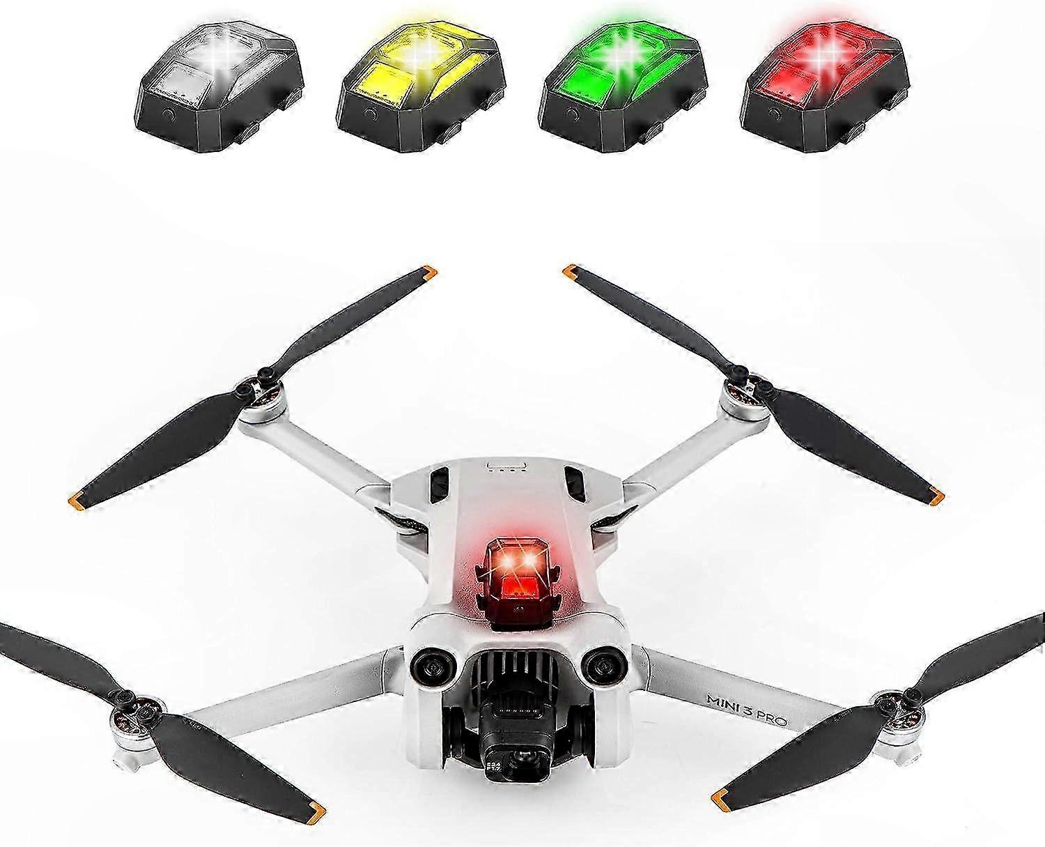 Anti-Collision Strobe Lights for Drones, 4-Color Night Flight Lighting System, Compatible with Multiple Drone Models