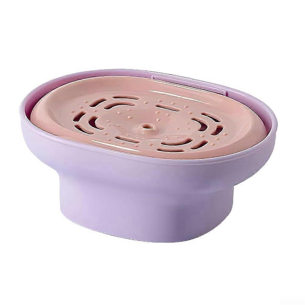 Leak Proof Laundry Detergent and Dish Soap Dispenser Pump with Precise OneHand Operation (Purple)