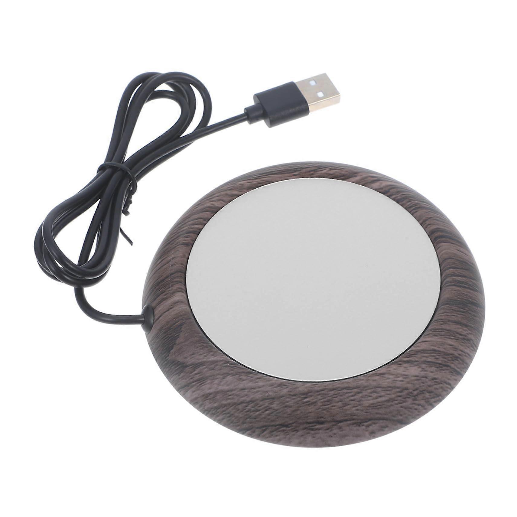 USB Coffee Mug Warmer with Stable Temperature Control, Durable Metal, Mini Pad for Desk Hot Drinks