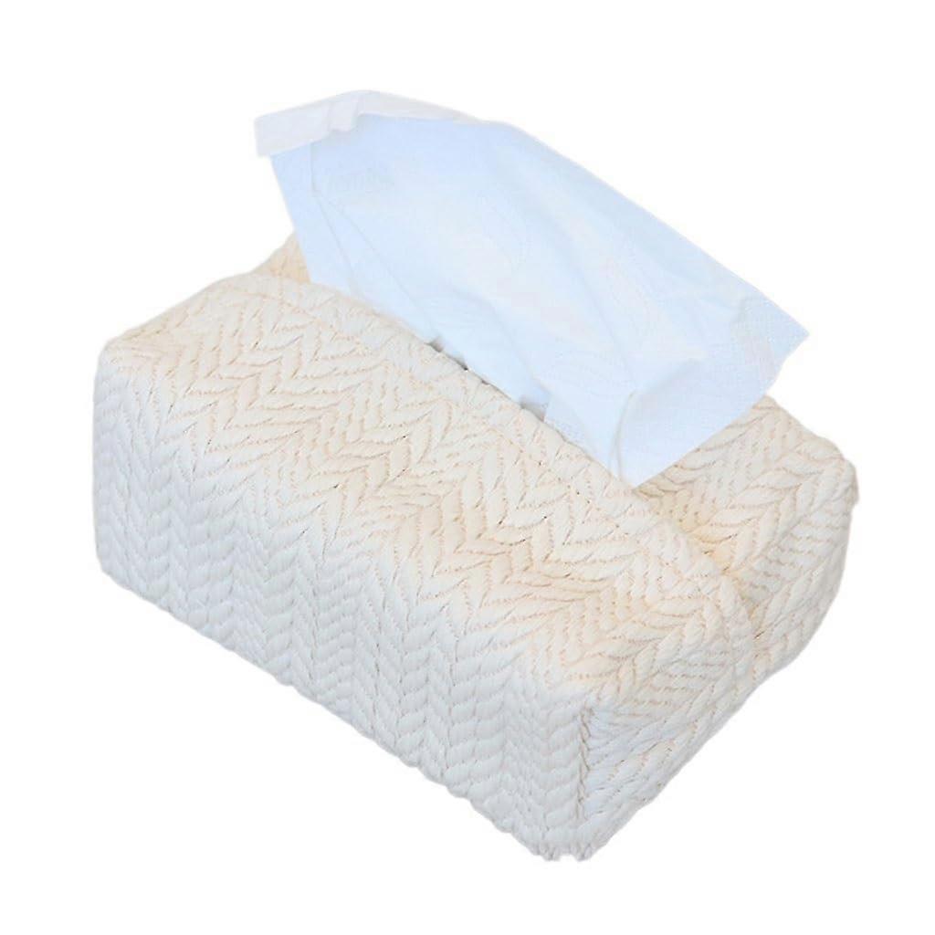 Wall Mounted Tissue Box with  Storage Drawer, Luxury Cream Bathroom Storage Organizer