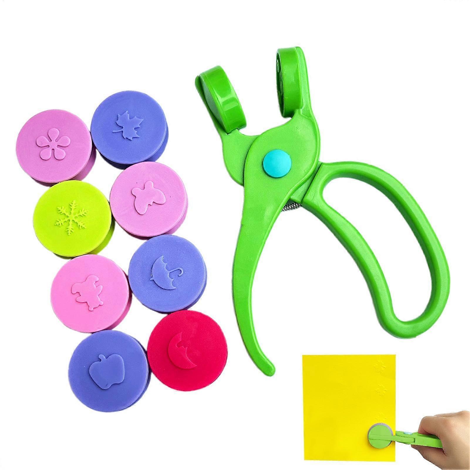 Handheld Paper Embosser for Kids, Creative Scrapbooking Embossing Tool for DIY Card Making