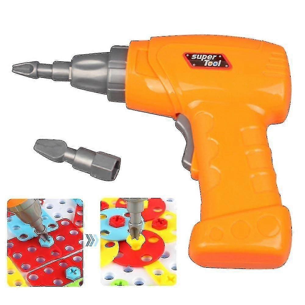 Kids Electric Drill Toy with 2 Interchangeable Tips