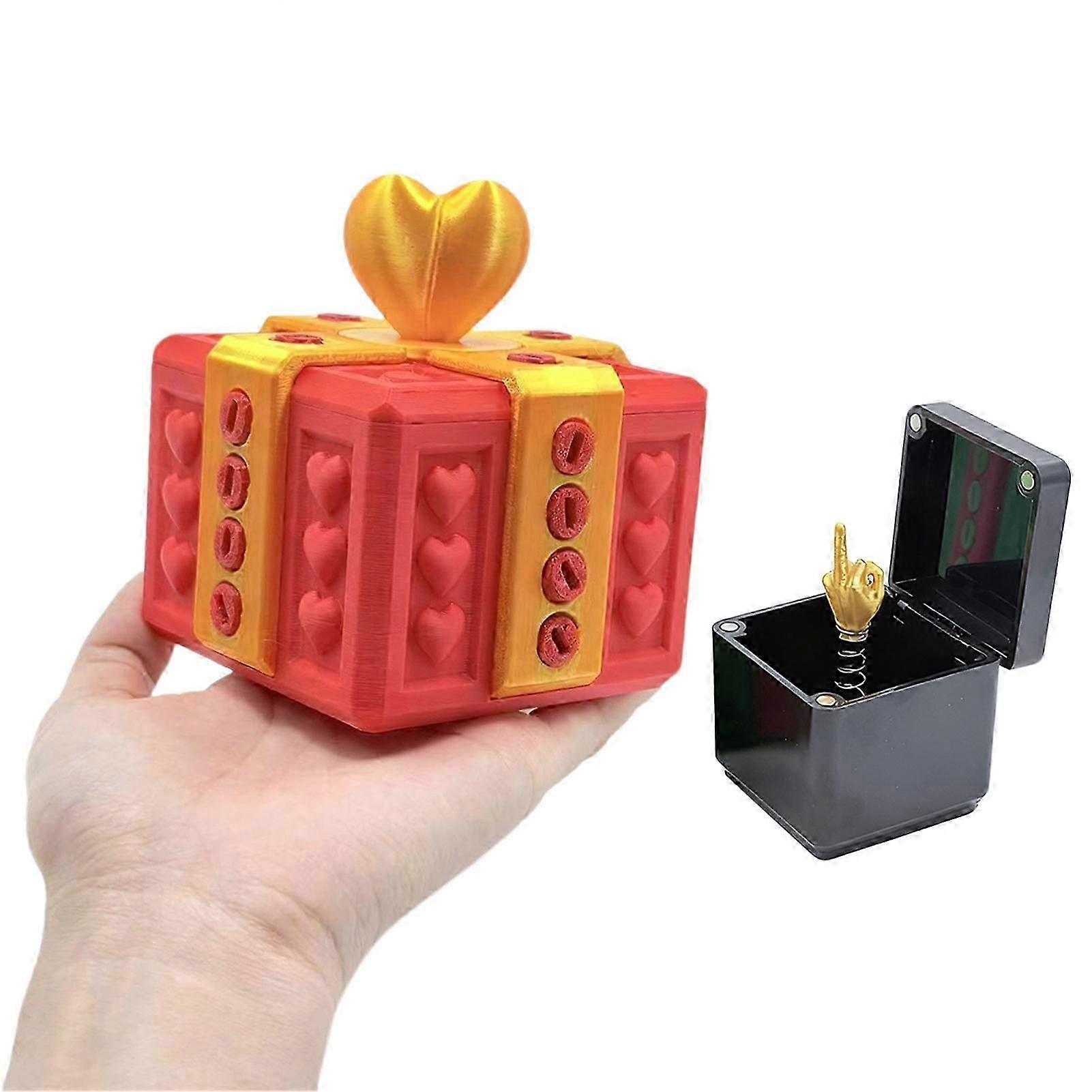 Irritante interactieve cadeaubox-grap