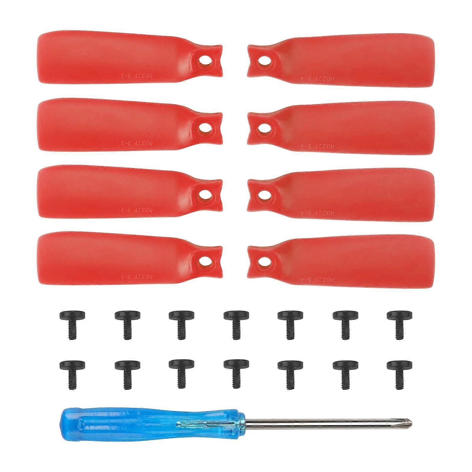 Propellers Replacement Set Red Blades with Screws Precise Flight Balance Durable Design for DJI FLIP Drone