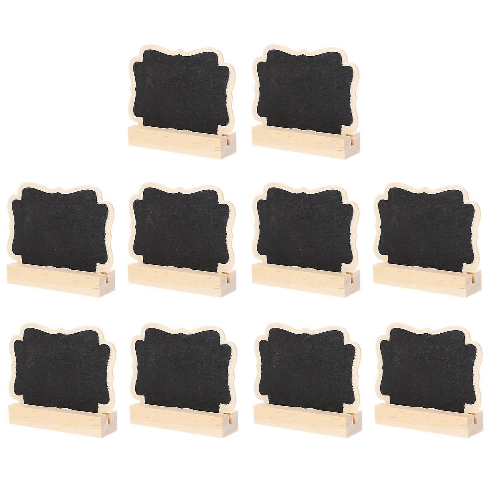 Mini-Holztafeln mit Ständer, 10er-Packung