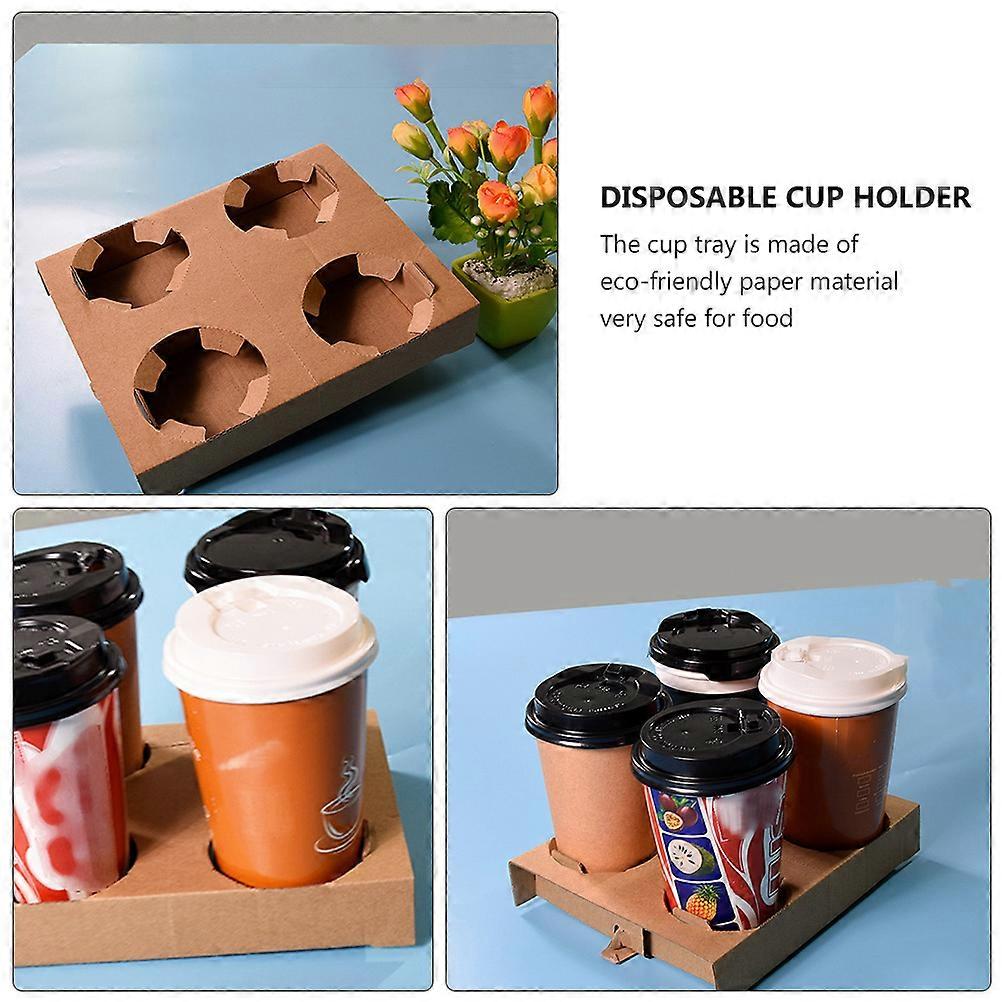 Milk Tea Holder for Cup Holder 10Pcs Drink Carrier