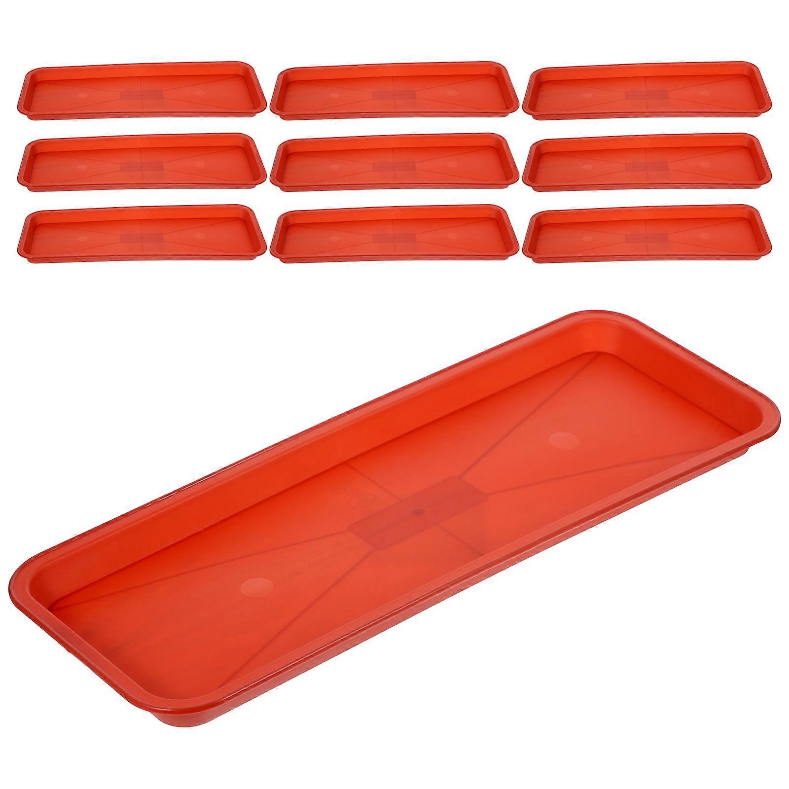 Plant Tray Rectangular Plastic for Plants Water Catcher 20Pcs Reusable
