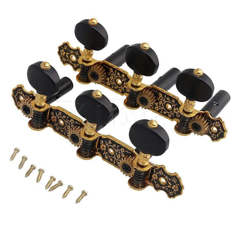 Classical Guitar Tuning Pegs Set 1 Left 1 Right Accurate Control Easy Installation Replacement