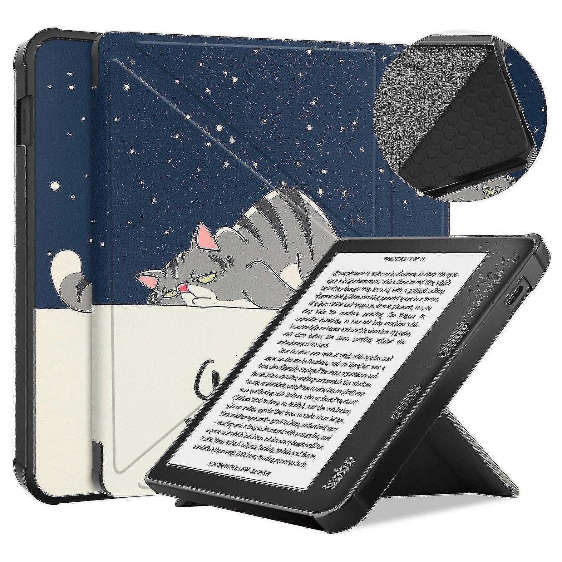 A-case Compatible With Kobo Libra 2 - Book Style Pu Leather E-reader Cover Folio Case