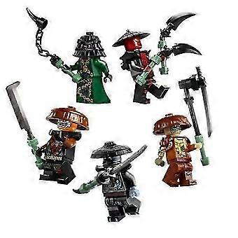 5 pezzi Nin Jago Forbidden Five Minifigur Baustein Set Spielzeug Figuren Regalo per bambini B HFNT