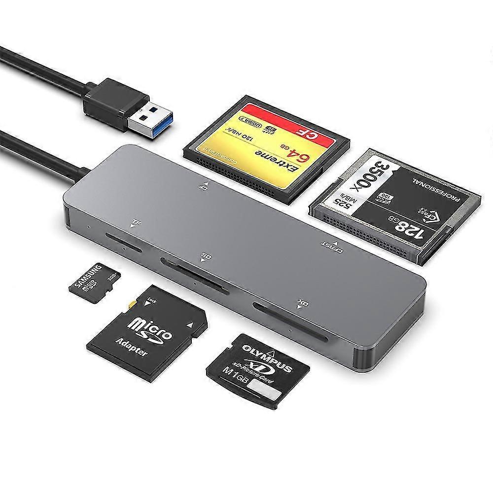 New All-in-one Card Reader Cf/sd/xd/cfast/tf Card Reader