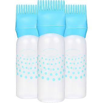 Salon Root Comb Applicator Bottle for Hair Coloring 6 Pieces