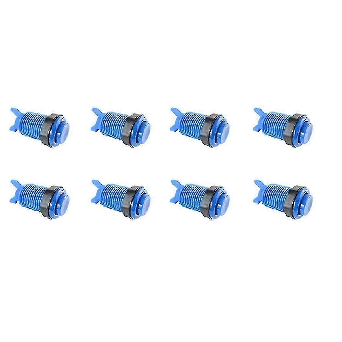 8Pcs Push Button 28mm Nut compatible with American Arcade Game Machine Joystick Zero Delay Controller Parts Machine Diy C