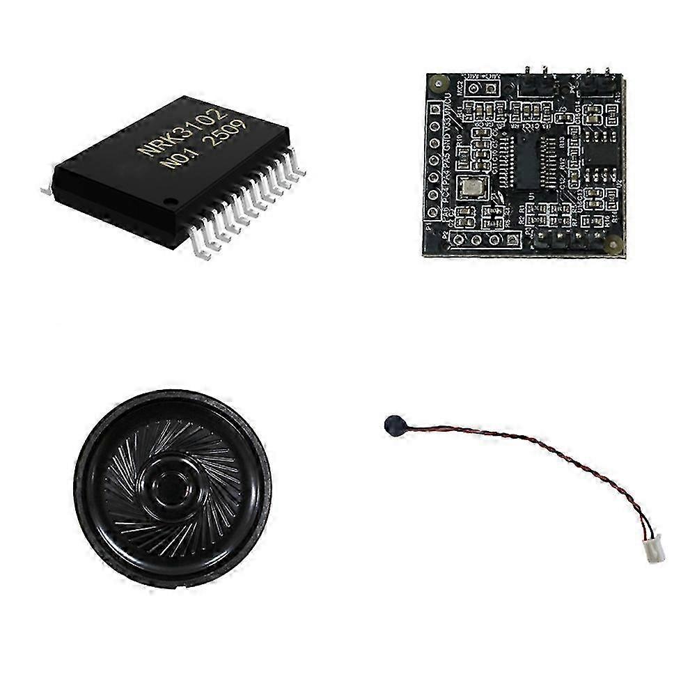 Offline Intelligent Voice Recognition Module Public Version Test Dual-Microphone Noise Reduction Control Recognition