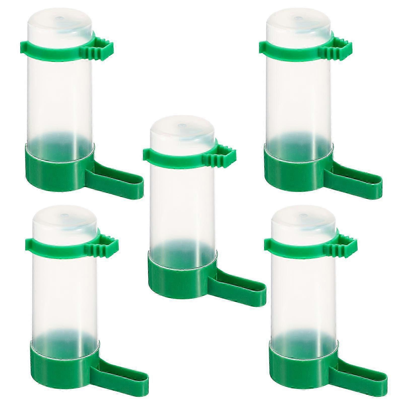 Bird Drink Machine Plastic Bird Drinker with Automatic Function 5Pcs