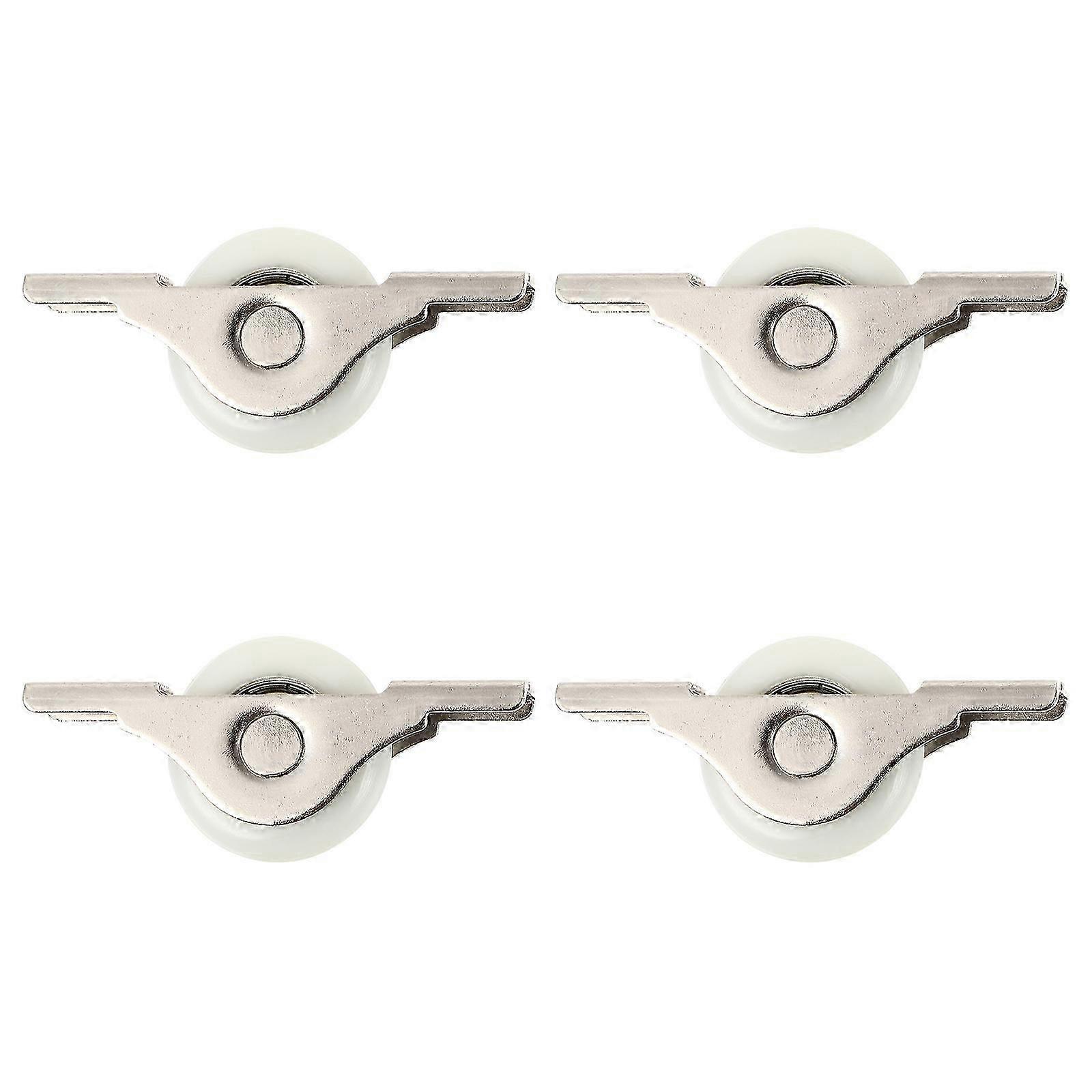 Sliding Pulley Nylon Cabinet Guide Pulleys Push Pull Door Wheels 4Pcs