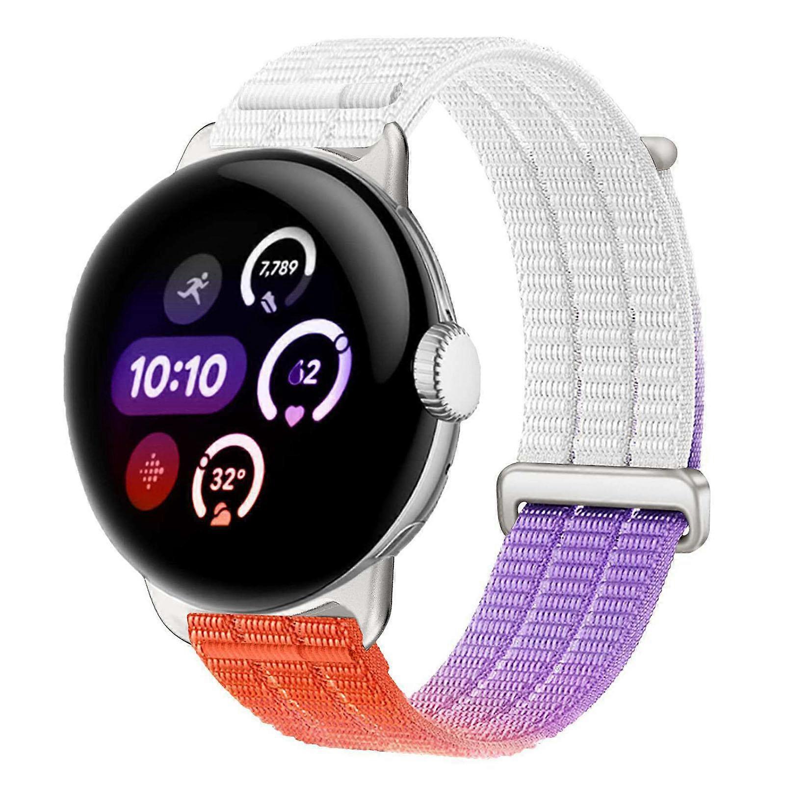 Double-Link Cloud-Feel Breathable Nylon Loop Metal Head Watch Band